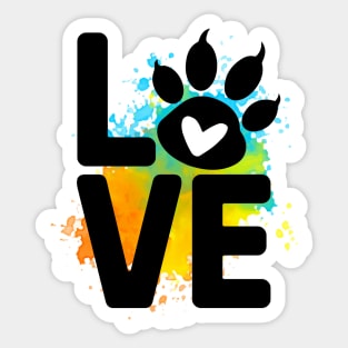 Pawsitively Hilarious: A Shirt for Dog Lovers Sticker